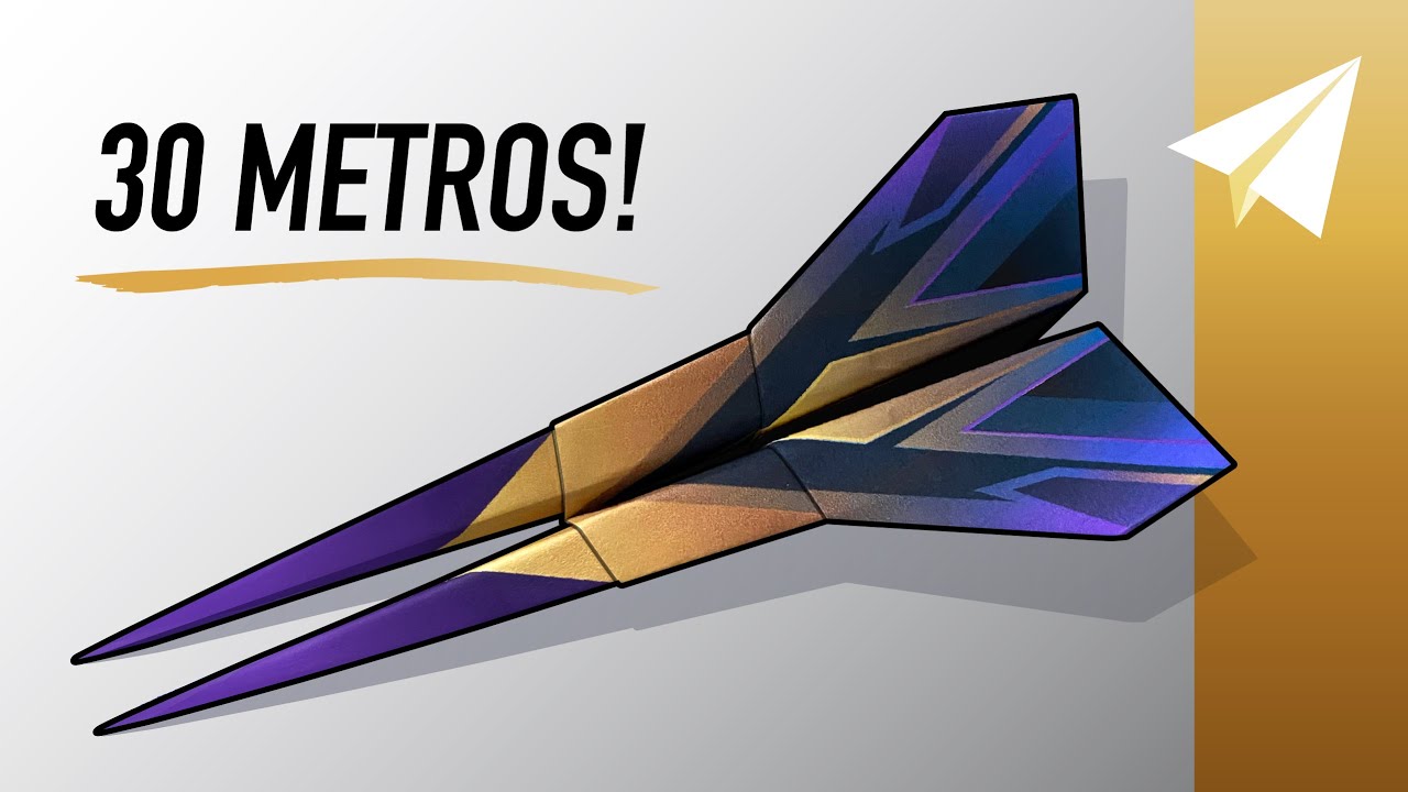 Haz el MEJOR Avión De Papel — Cómo Doblar Venom — Vuela Más De 30 Metros