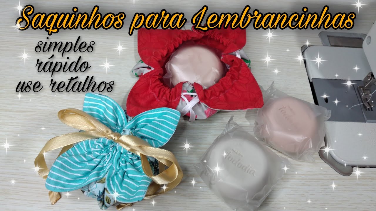 Saquinho Flor | Saquinhos para Lembrancinhas | Use seus retalhinhos