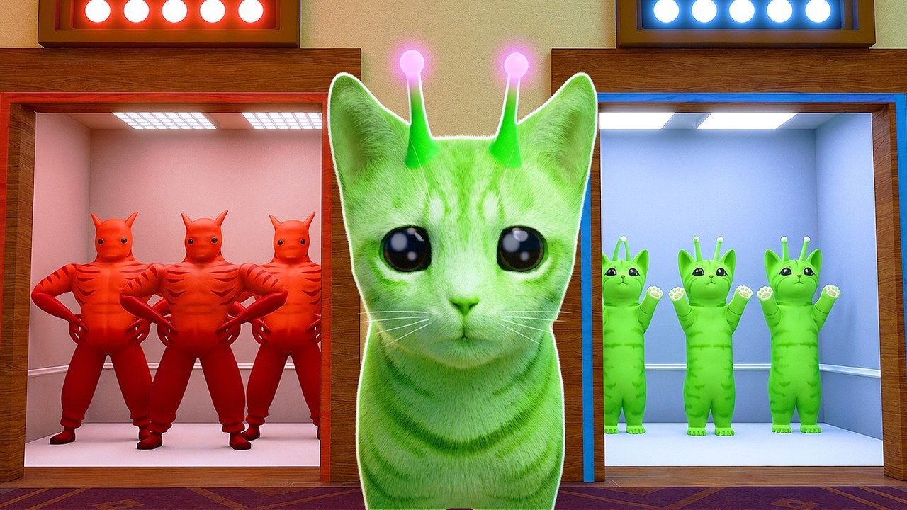 ВТОРЖЕНИЕ КОТЯТ-ПРИШЕЛЬЦЕВ! Roblox Kitten Game