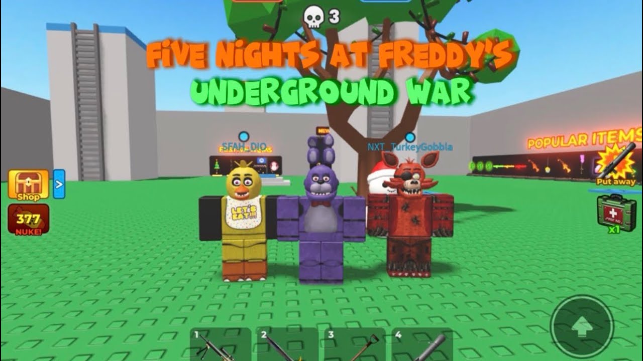 🔥 UNDERGROUND WAR 2.0 [NUKE] x FNAF ☠️ Ft. EVILNOOB & DIO | PRO GAMEPLAY MONTAGE