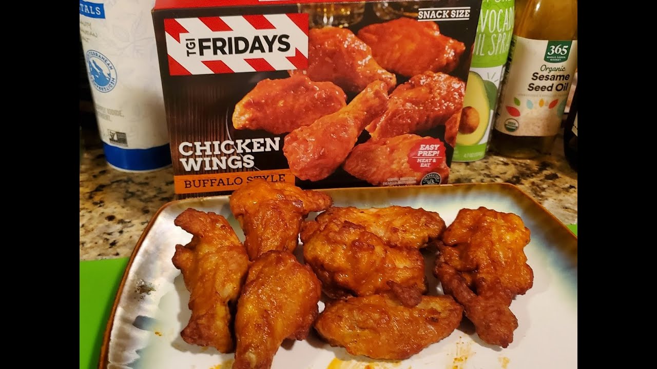 Air Fryer Frozen Chicken Wings | TGIF Friday's Buffalo Wings
