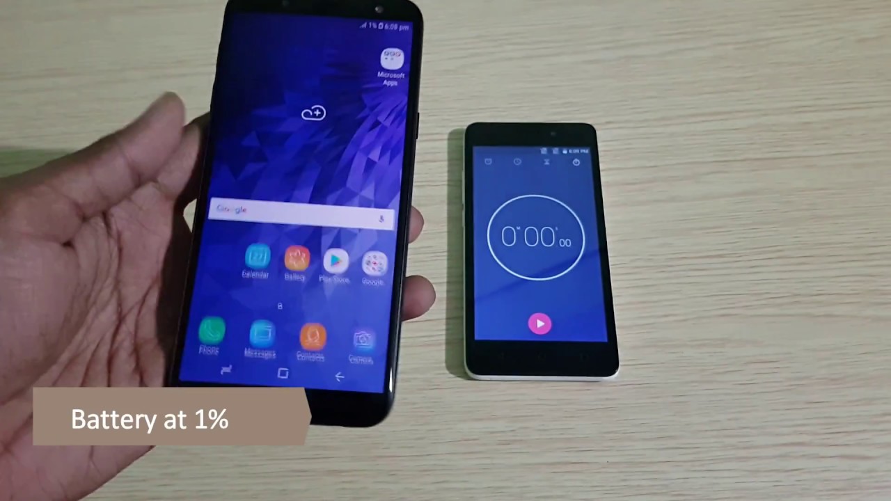 Samsung Galaxy J6 Charging Time Test