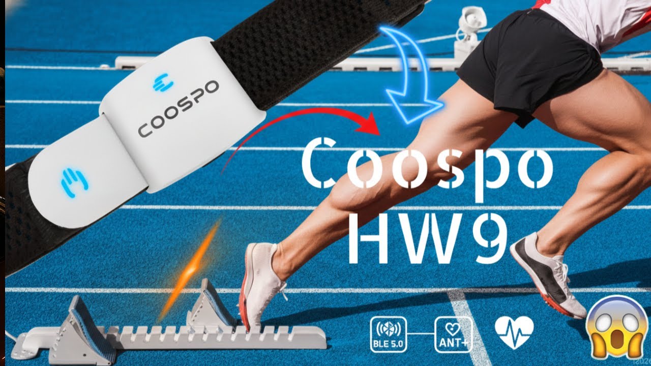 COOSPO HW9 Brazalete Monitor de Ritmo Cardíaco 🔥 Preciso y Conectividad Bluetooth y ANT+ 😱