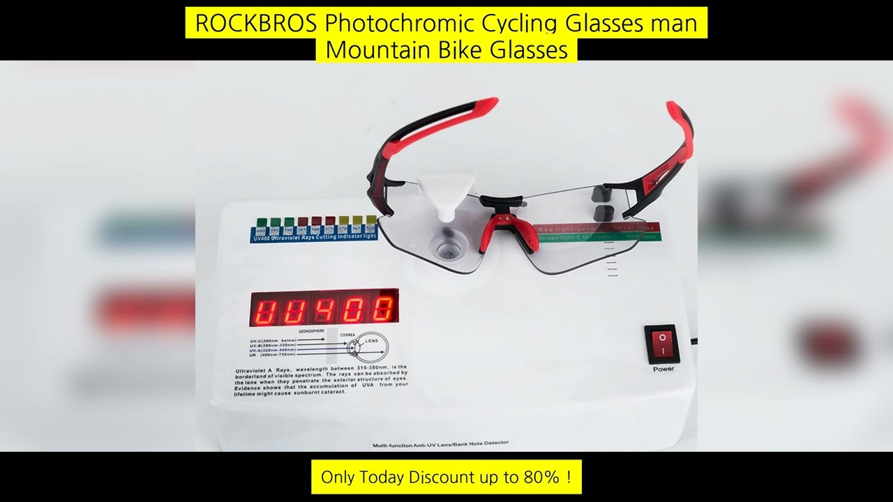 Rockbros Photochromic Cycling Glasses Man Mountain Bike Glasses Bicycle Sport