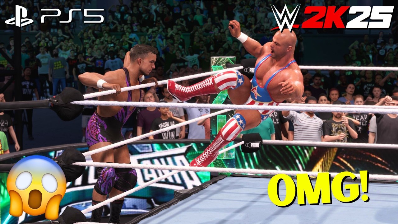 Kurt Angle vs Chad Gable | No Holds Barred | WrestleMania WWE 2k25 