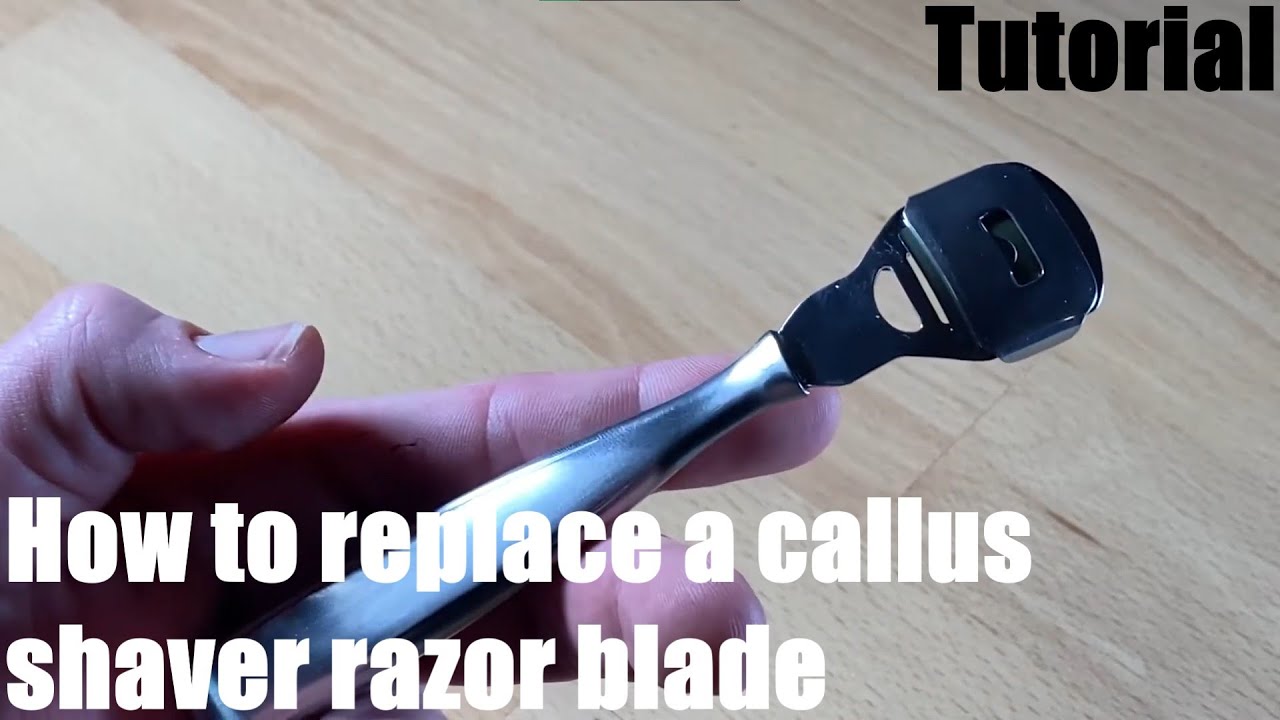 How to replace a callus shaver razor blade assembling DIY