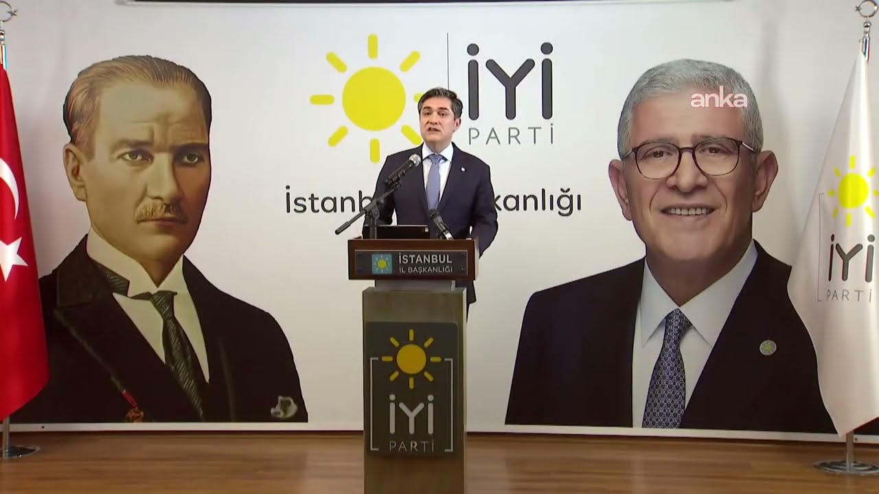 İYİ Parti Sözcüsü Buğra Kavuncu, İstanbul İl Başkanlığı'nda açıklama yapıyor #Canlı