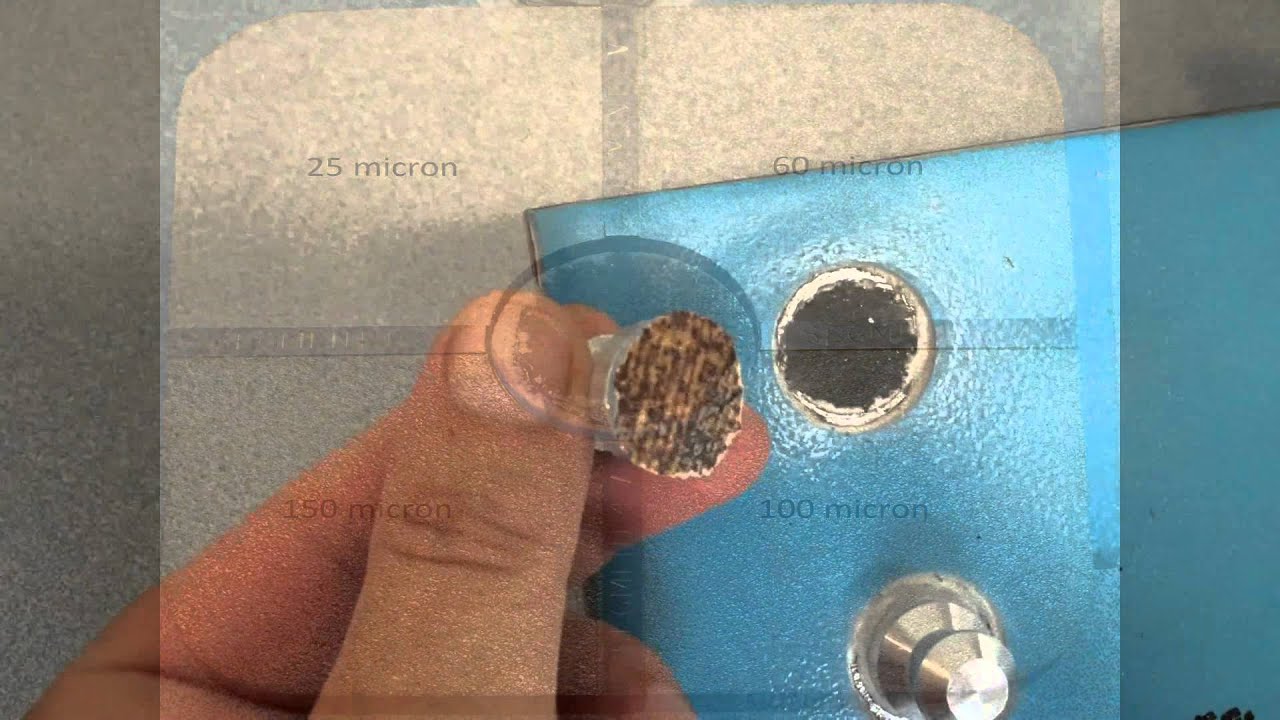 Polyflake resin pull off test