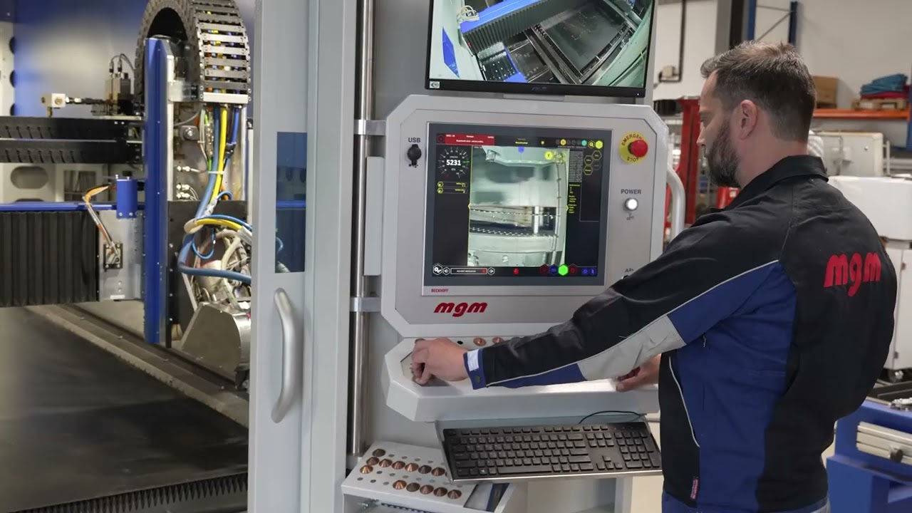 MGM fiber laser 3kW ukazka