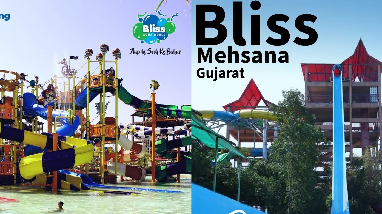 Bliss water park mehsana all rides video | Ticket, Food Price & Timing | 80 KM From Ahmedabad