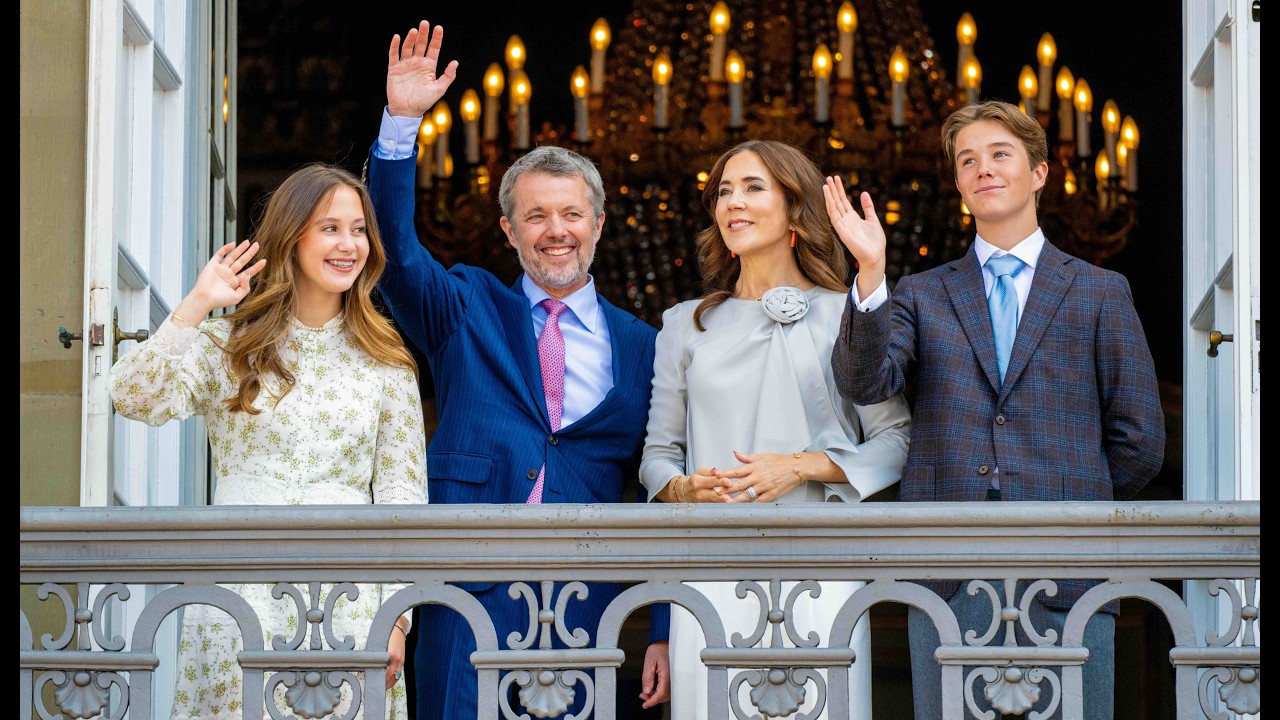 King Frederik 58th birthday celebrations, at the Royal Palace in Copenhagen, Denmark #royal #king