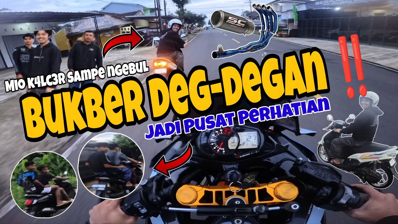 BIKIN PANIK KETIKA BAWA ZX25R NEKAT NEMPELIN MIO HEDON SAMPE NGEBUL‼️KESERUAN BUKBER WITH TEAM RSS 