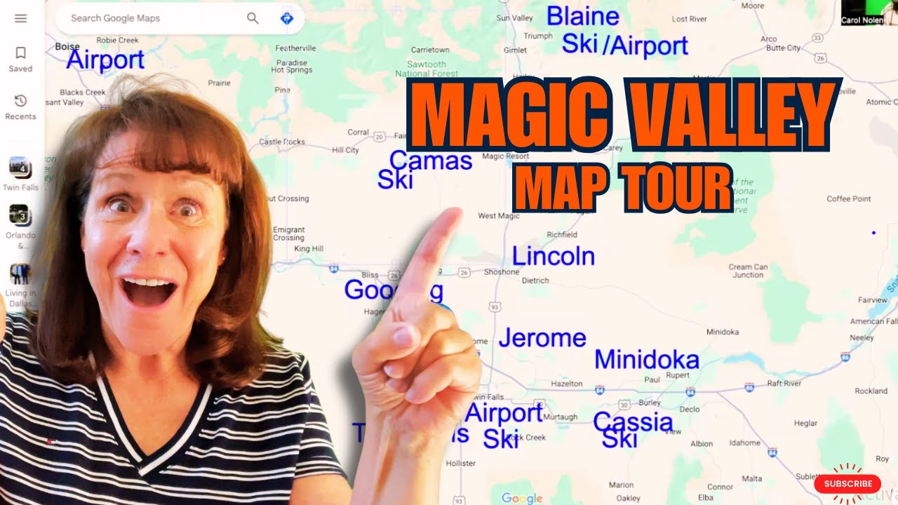 Relocating to the Magic Valley ? Watch This Google Map Tour +  Overview of the Magic Valley