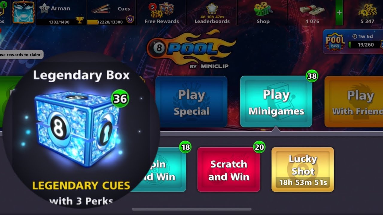 😱🔥 1000+ CASH LEGENDARY CRATE OPENING + GIVEAWAY | 8 BALL POOL 🎱