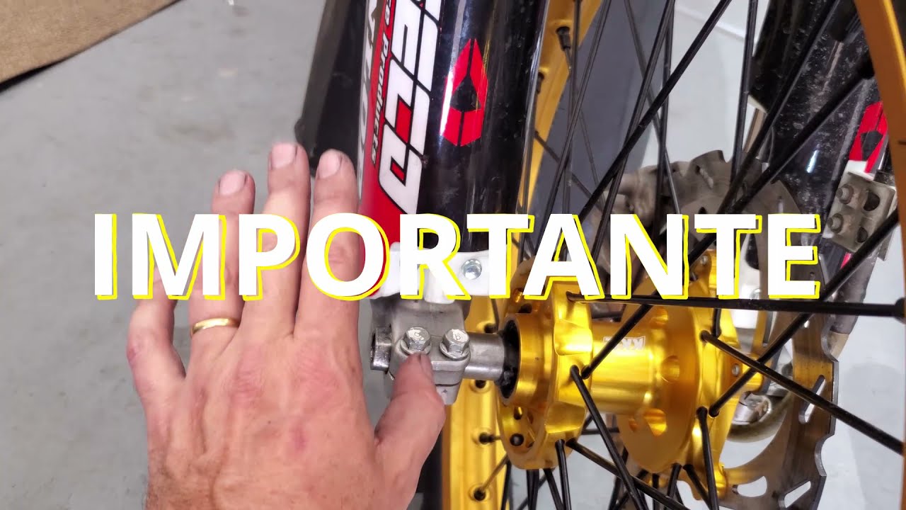 Remover e Instalar Roda Dianteira - Motocross