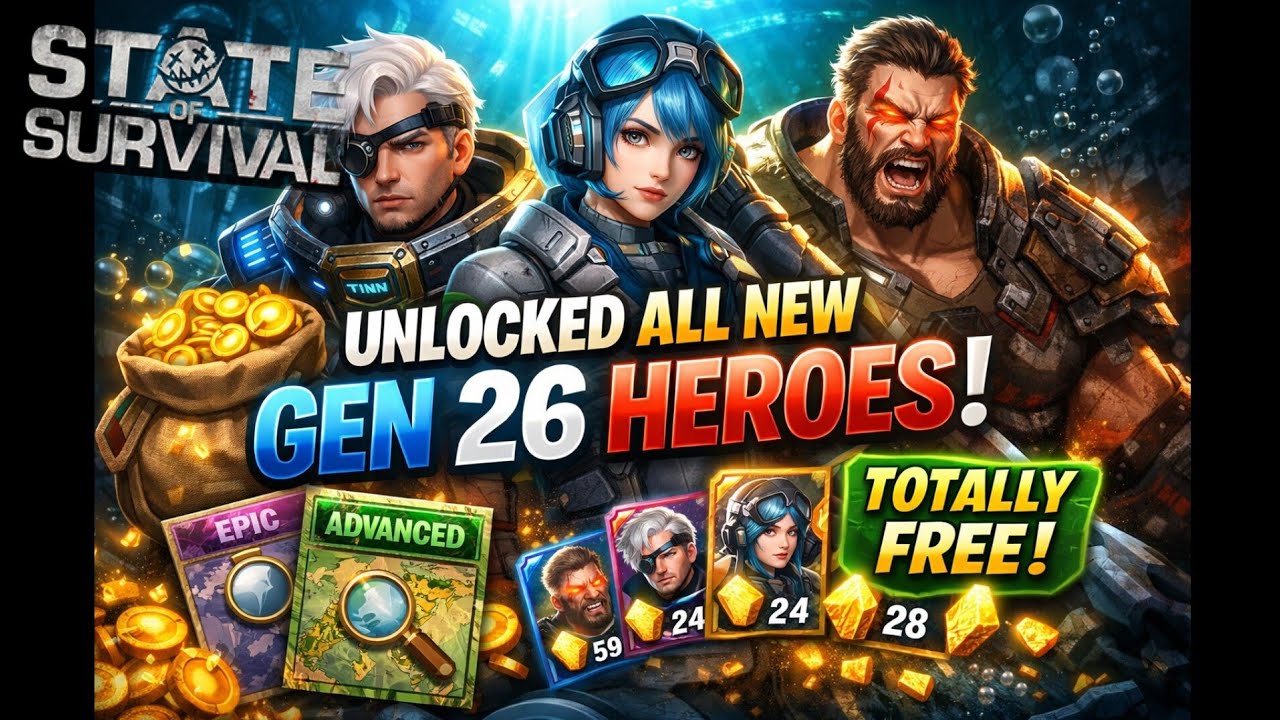 How I Unlocked Gen 26 Heroes for FREE on Day 1! | MIGO Deepsea Enigma Strategy | State of Survival