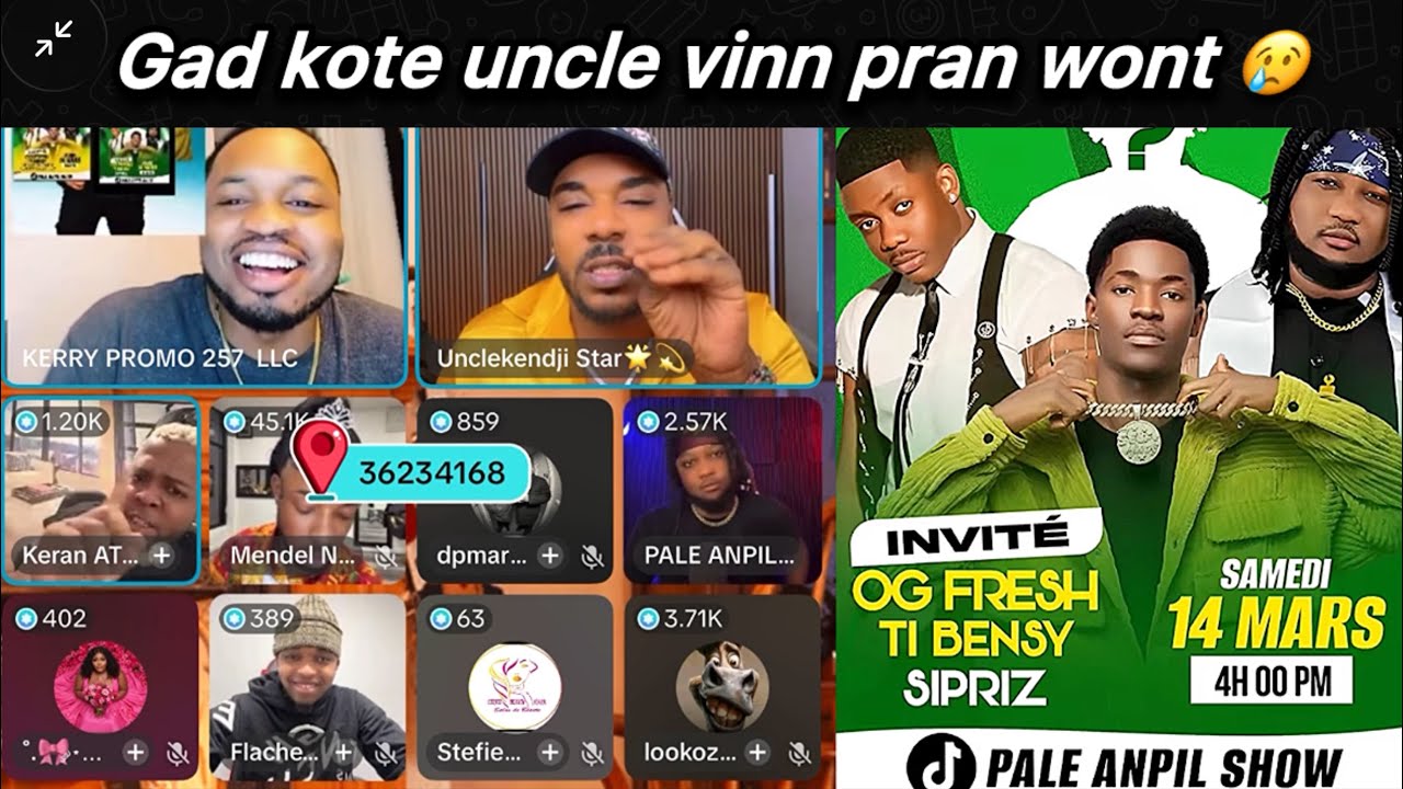 😳 Uncle kendji antre nan zen an - 😱yo fèl wont Yo met uncle deyò nan live la