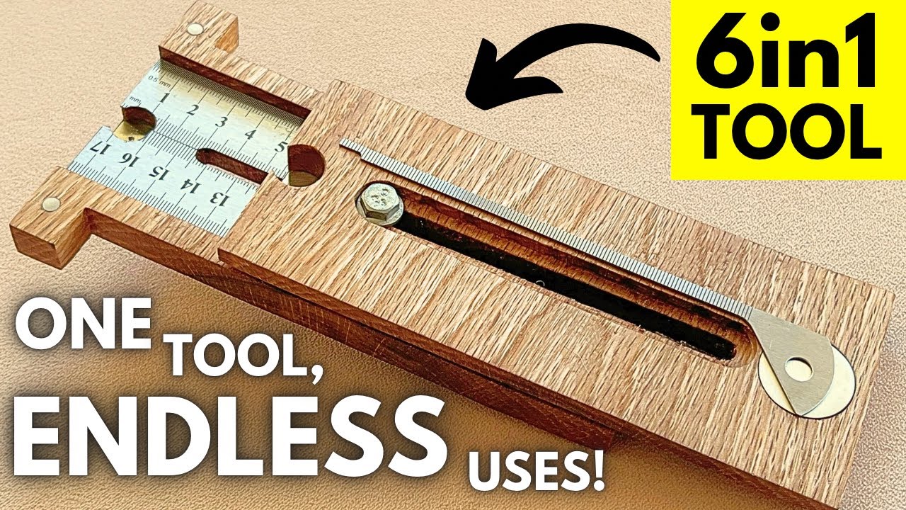 The Best 6-in-1 DIY Tool You’ve Never Seen Before! #woodworking #diytools #metalworking #homemade