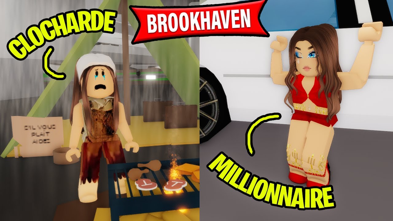 DE CLOCHARDE A MILLIONNAIRE sur BROOKHAVEN RP ! ROBLOX FR