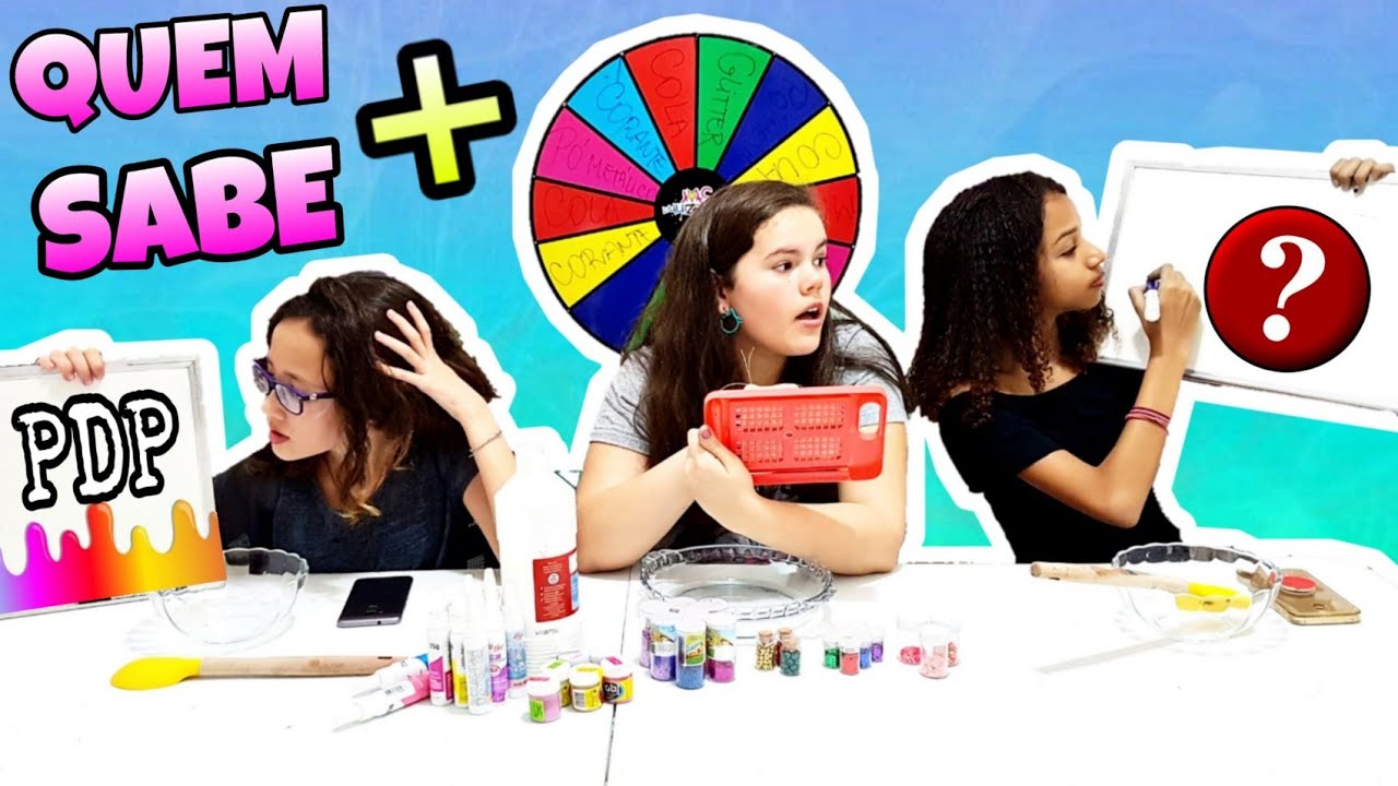 QUEM SABE MAIS FAZENDO SLIME COM A ROLETA MISTERIOSA