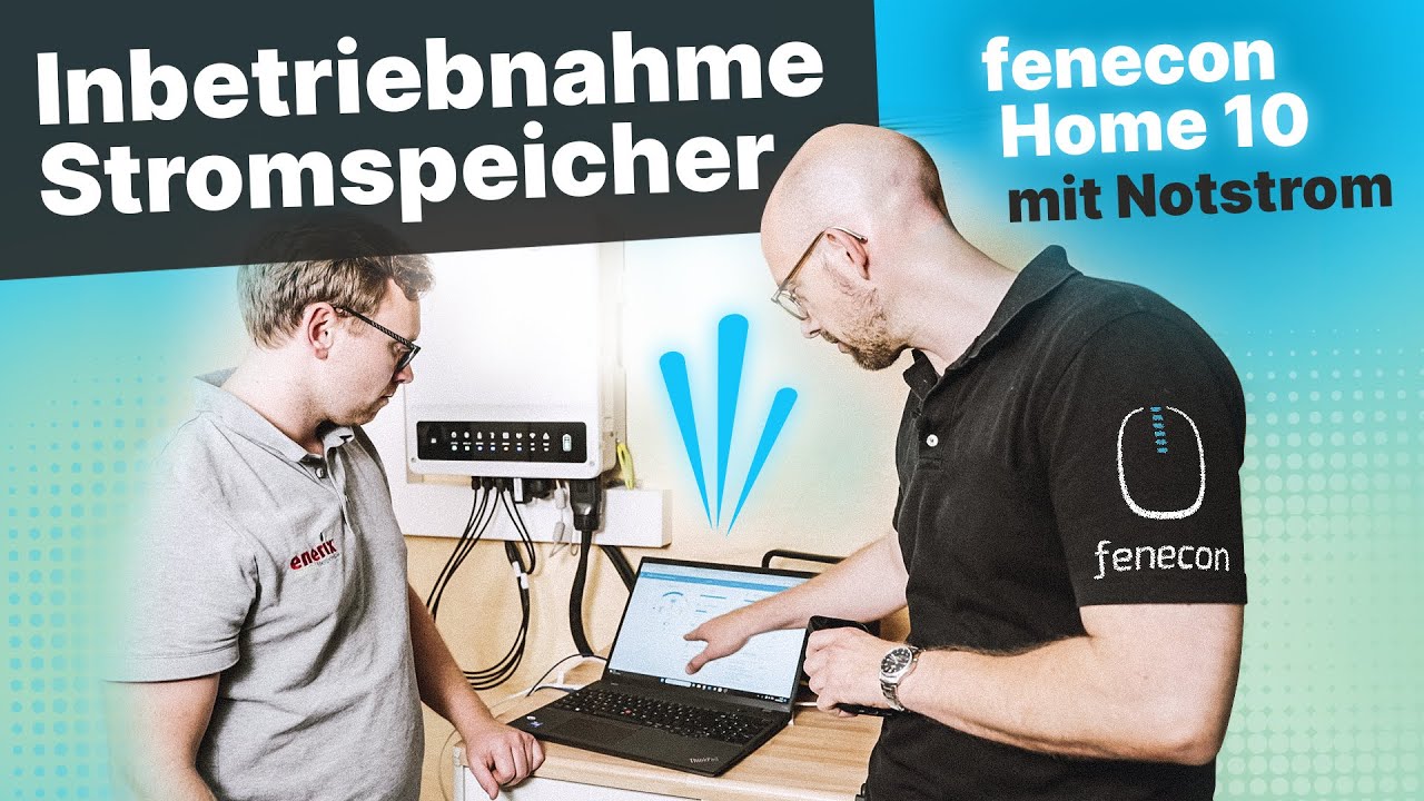 PV-Stromspeicher Fenecon Home 10 online Inbetriebnahme.