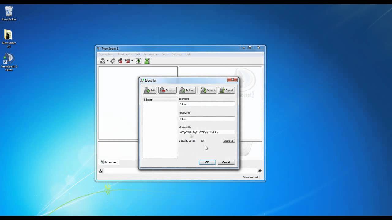 TS3.PL : Poradnik 1# Tożsamość w programie Teamspeak 3