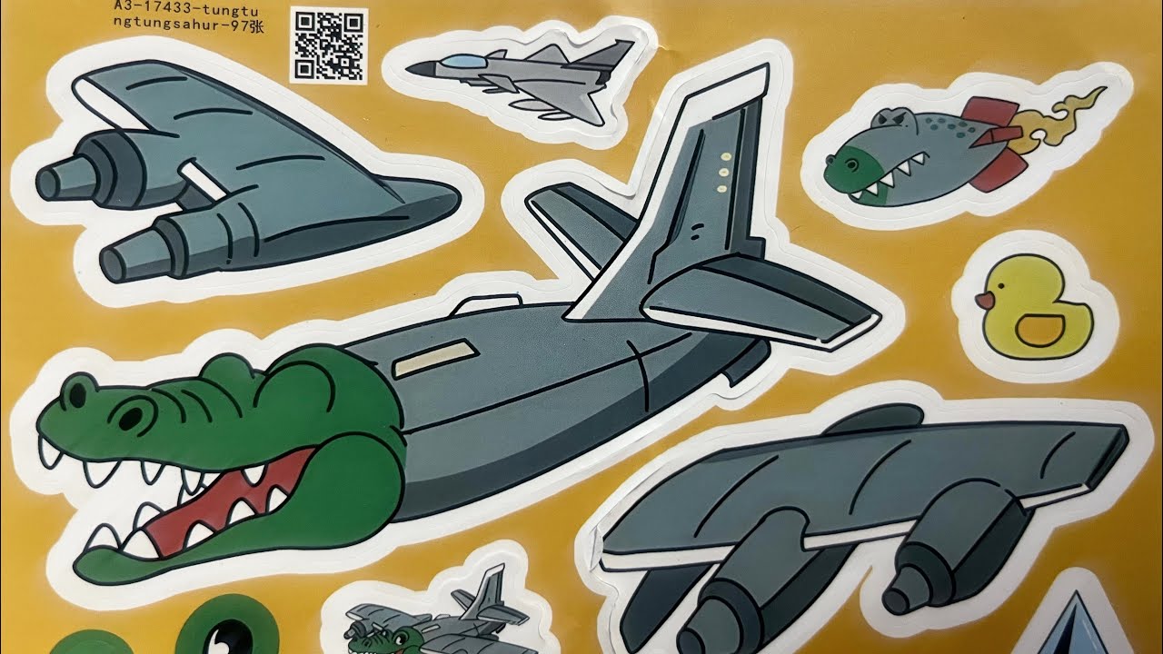 Ndao atambatra ny sticker Lavaka satumo satumita.#asmr #stickerbook