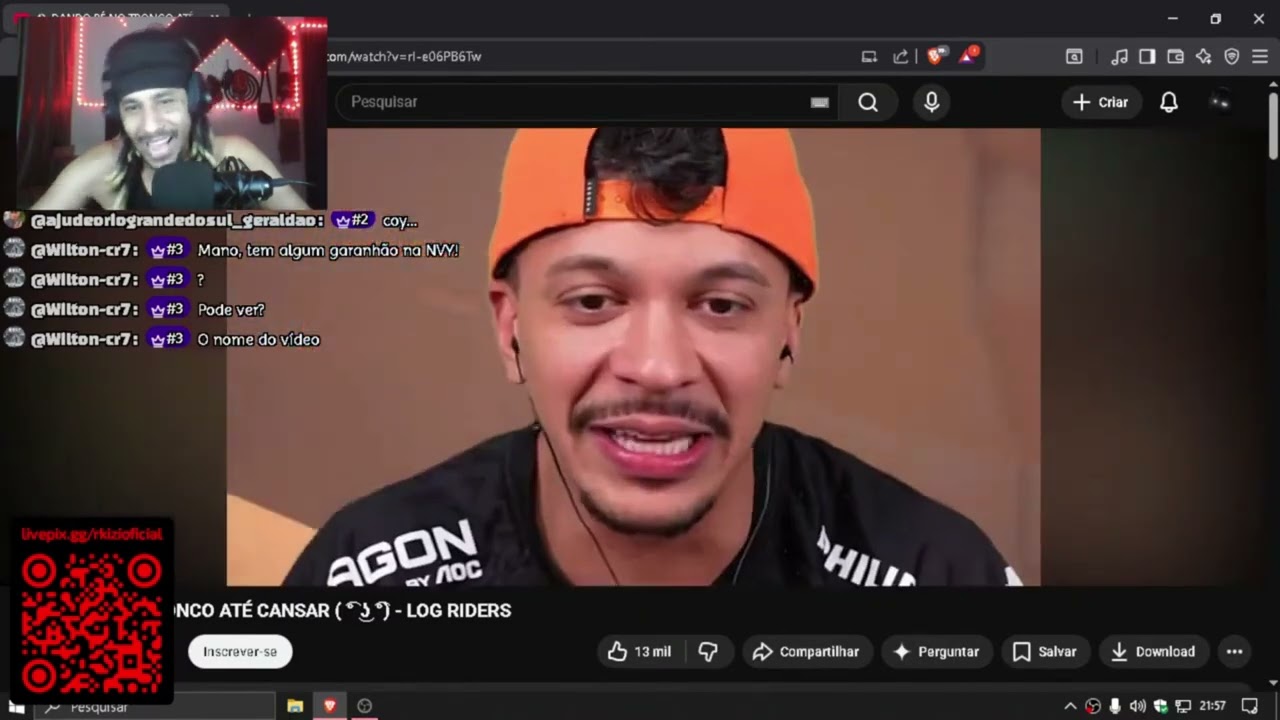DANDO RÉ NO TRONCO ATÉ CANSAR ( ͡° ͜ʖ ͡°) - LOG RIDERS | REACT JULIO COCIELO