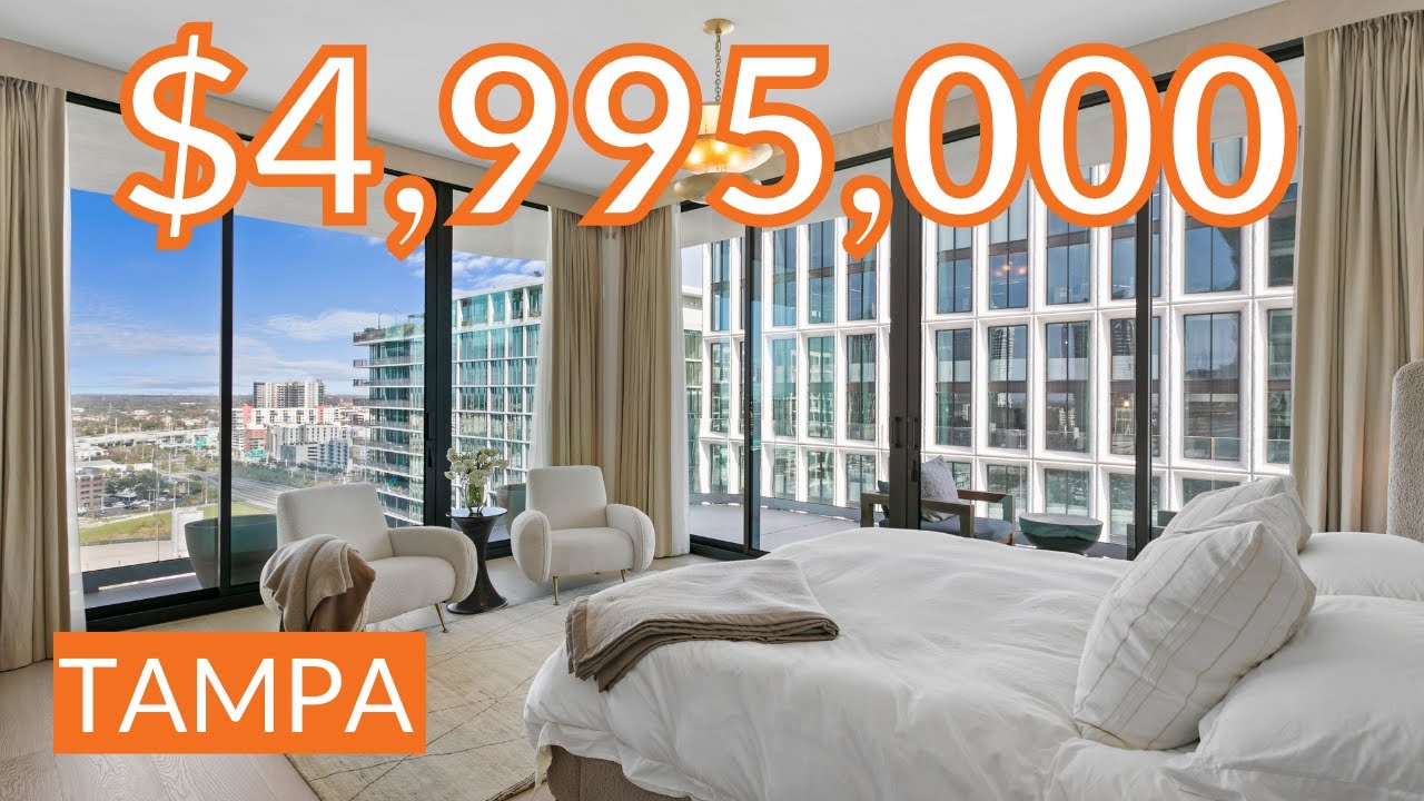 Inside this $4,995,000 Luxurious Condo in The Tampa EDITION | 1000 Water St Unit 1802