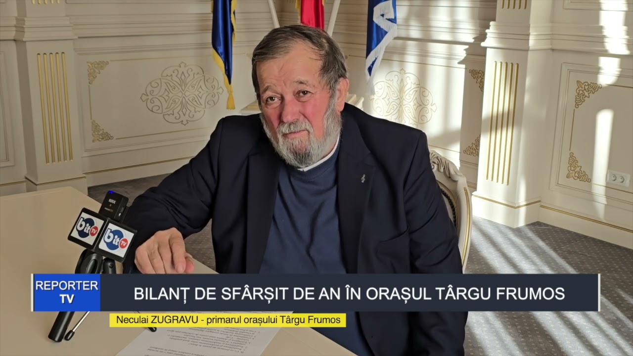 BIT TV -  BILANȚ DE SFÂRȘIT DE AN, LA TARGU FRUMOS, CU PRIMARUL NECULAI ZUGRAVU