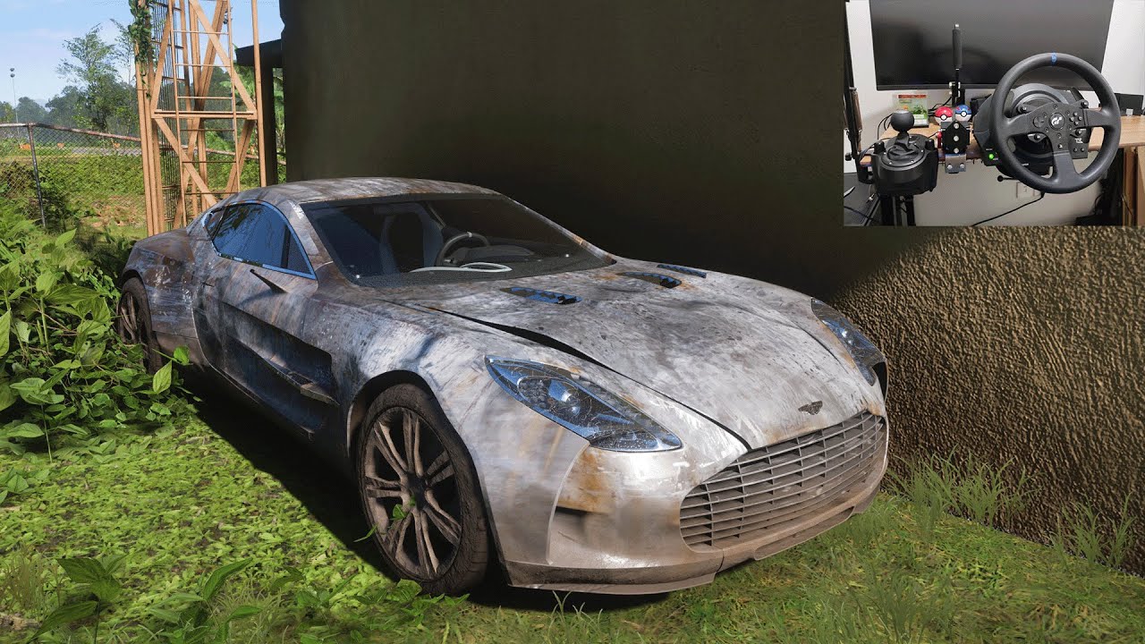 Rebuilding Abandoned ASTON MARTIN ONE-77 - Forza Horizon 5 | Thrustmaster T300RS Gameplay