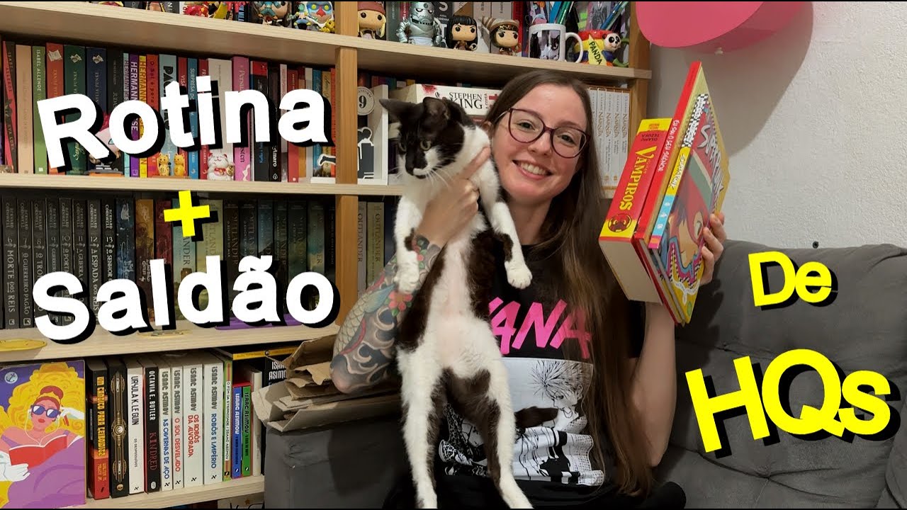 Minha Rotina | Muito Trabalho no Lab, Gatos, Mãe com Enxaqueca, Comida Boa e Saldão de HQs |VLOG📚🐾