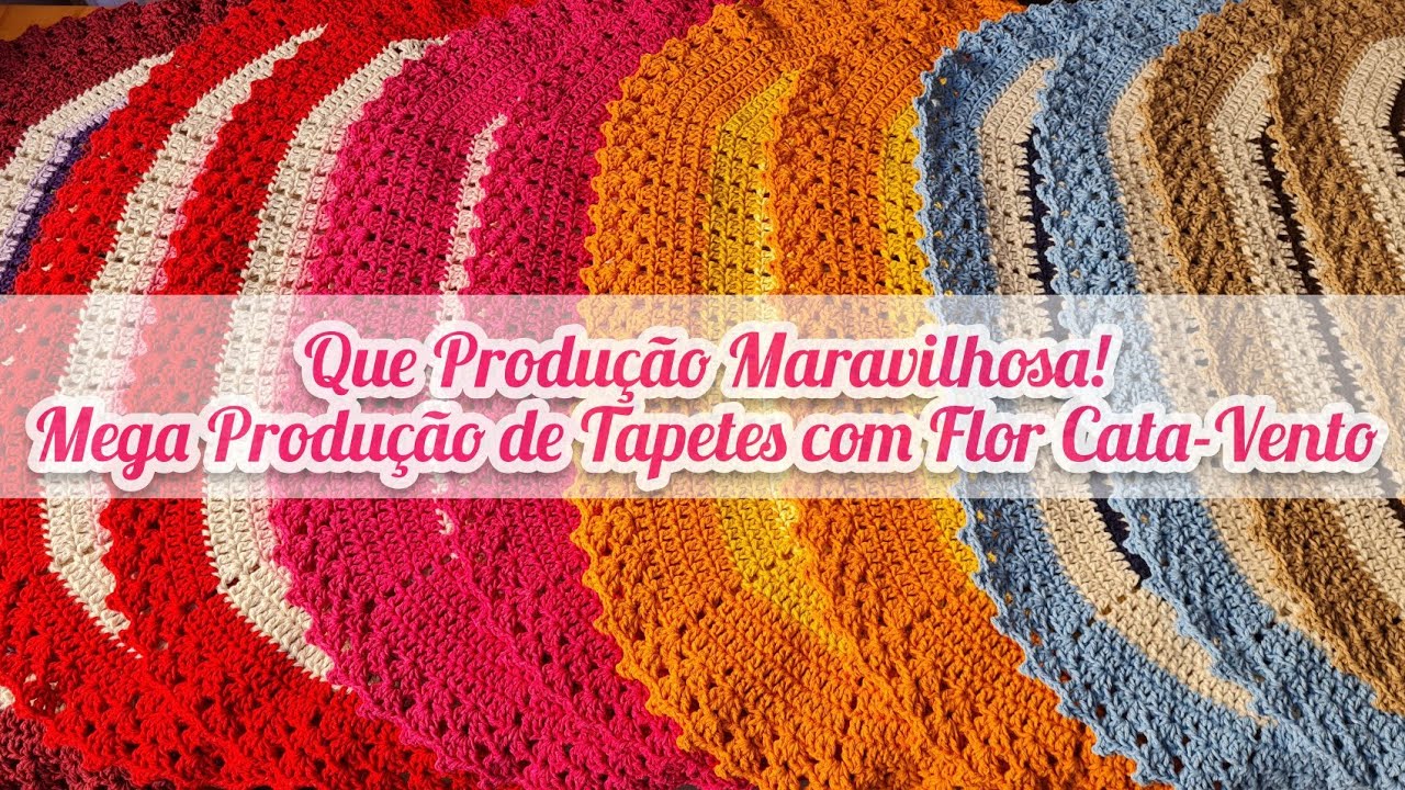 UMA MARAVILHOSA PRODUÇÃO DE TAPETES  ECONÔMICOS COM FLORES CATA-VENTO |VENDA RÁPIDA |LUCRO CERTO 💰🥰❤