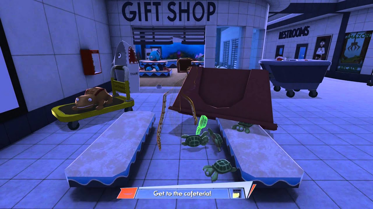 Octodad: Dadliest Catch - Silent But Dadly: Locate Gift Shop Key & Acquire Marine Biologist Disguise
