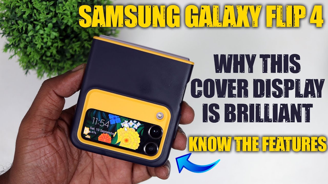 How the Cover screen makes the Samsung Galaxy Flip 4 a brilliant device to use! Features & Tips