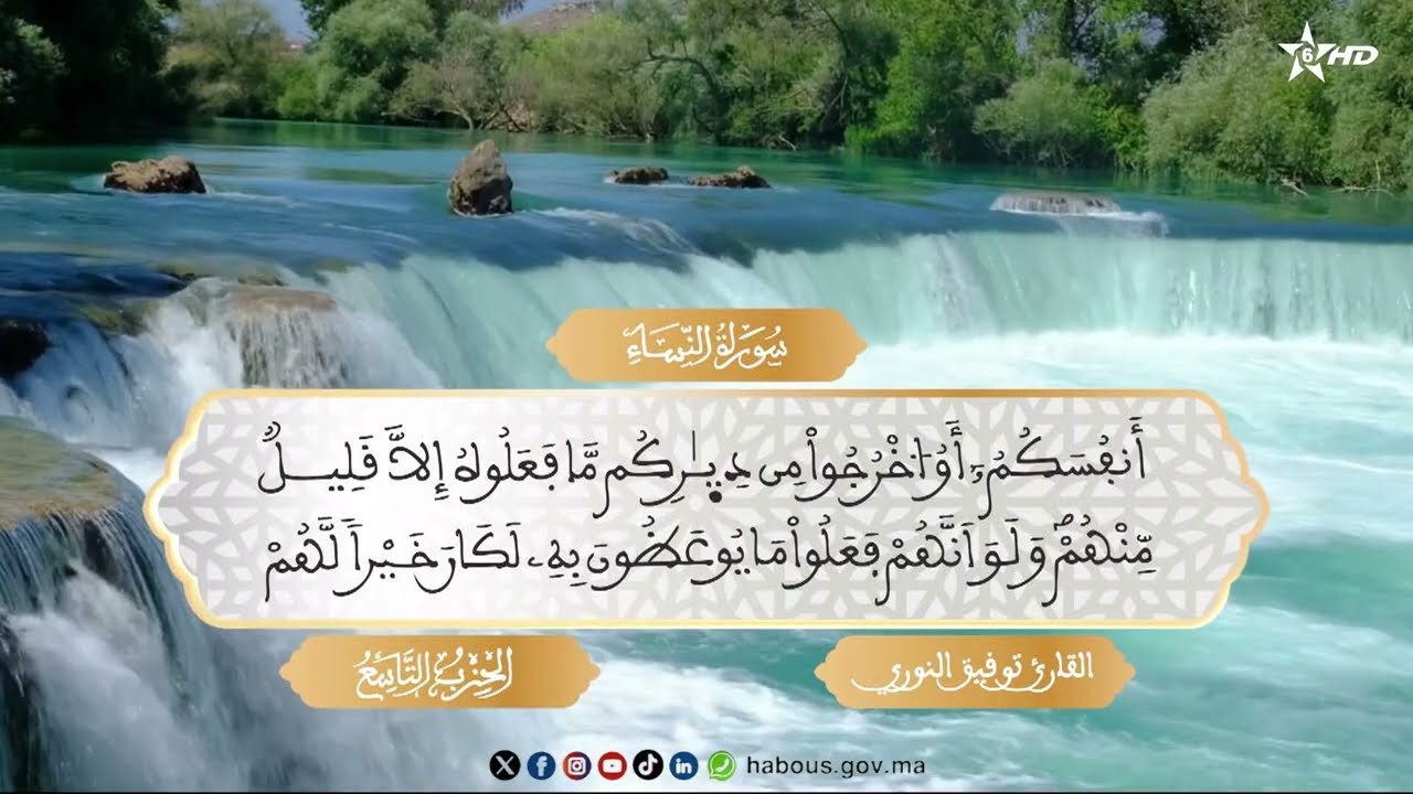 قراءة فردية للحزب التاسع من سورة النساء