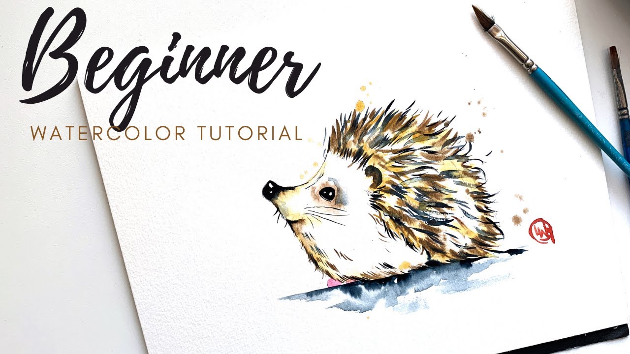 Learn To Paint Animals - How To Paint A Hedgehog