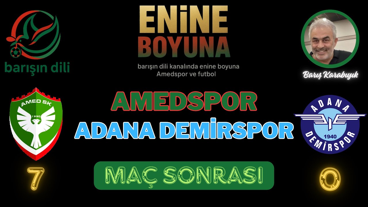 Amedspor - Adana Demirspor Maç Sonrası