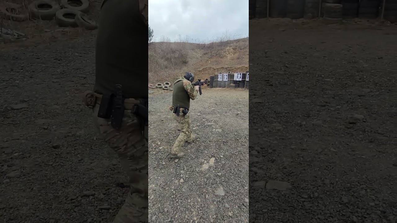 5.56 mm Sig Sauer MCX full auto on the move 🧨🧨 #shorts