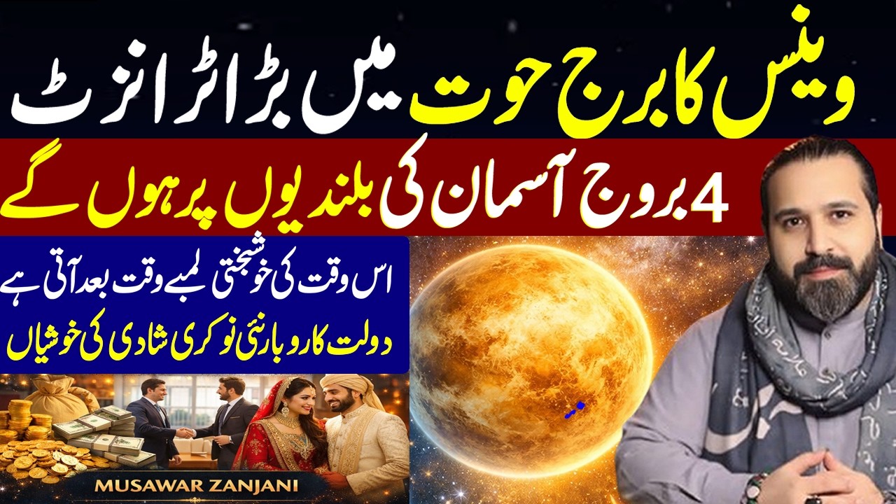 Venus Major Transit in Pisces | 4 Zodiac Signs Rising High | Wealth,  & Success | Musawar Zanjani