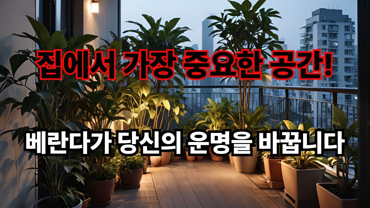 베란다 풍수로 재물 기운 잡기