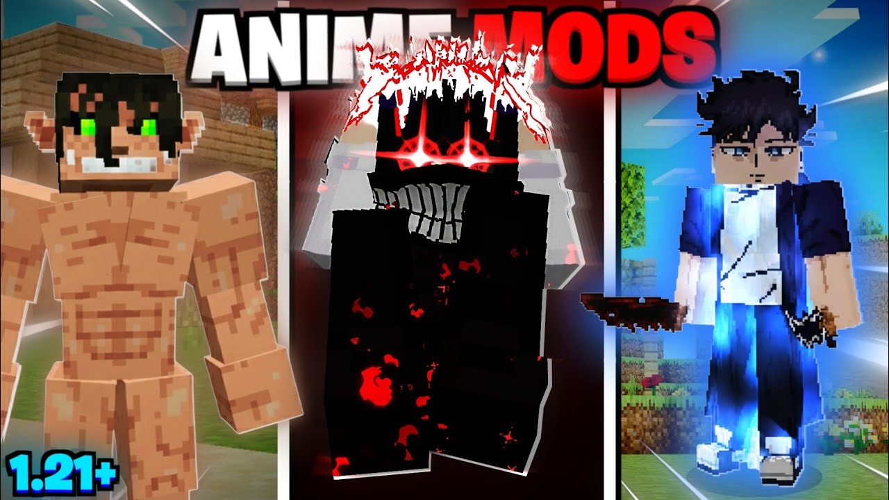 Best Anime Mod For Minecraft PE 🔥MCPE 1.21+ 