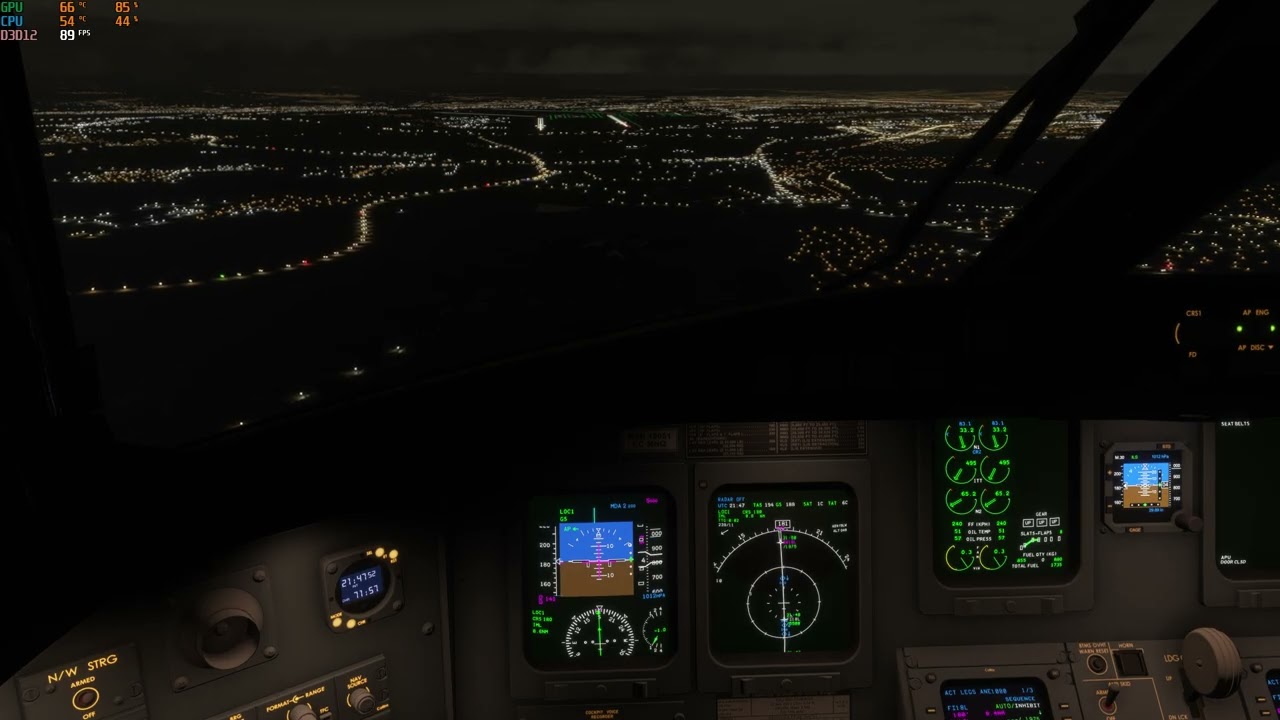 [MSFS 2024] CRJ100 Landing at Madrid night time