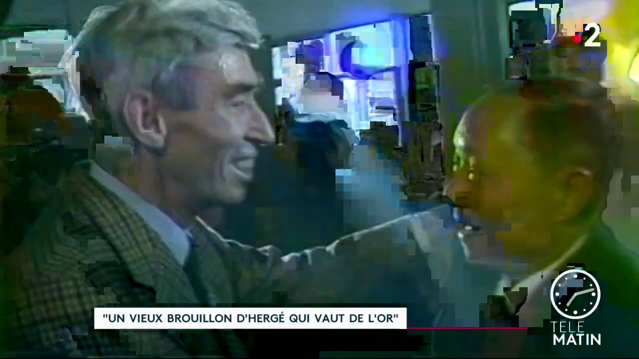 Un vieux brouillon d’Hergé qui vaut de l’or