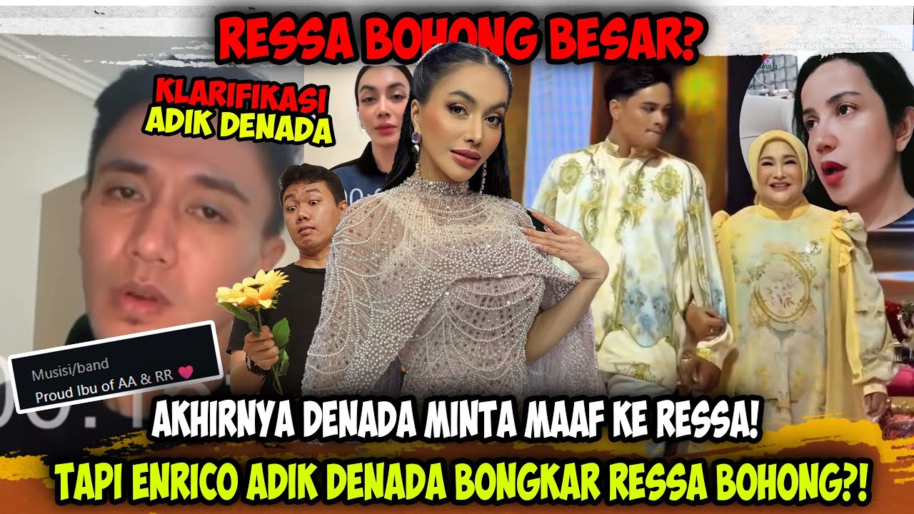 Klarifikasi Denada Bikin Geger❗ Maaf ke Ressa, Enrico Sebut Ada Kebohongan