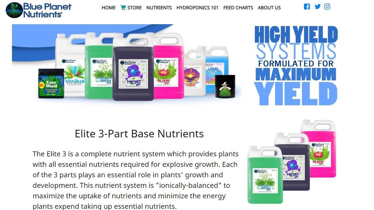 Blue Planet Nutrients Are Easy To Use