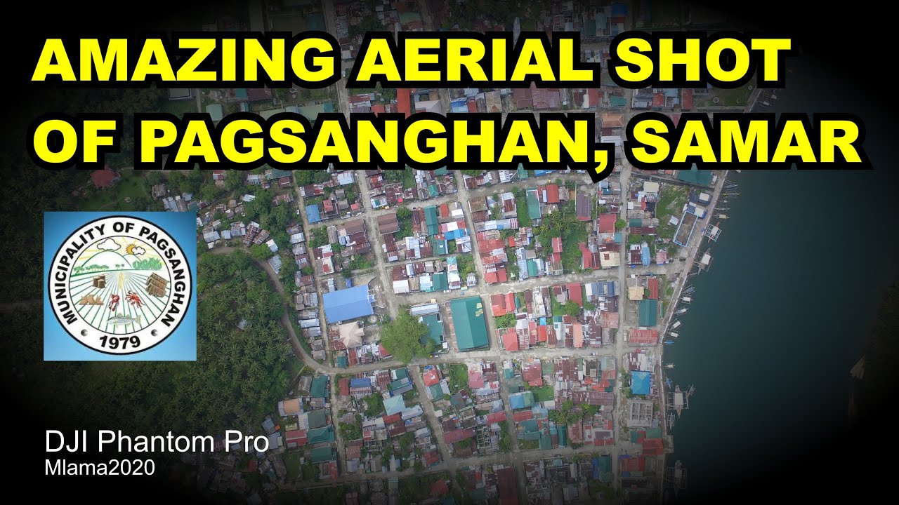 Amazing aerial shot of Pagsanghan, Samar
