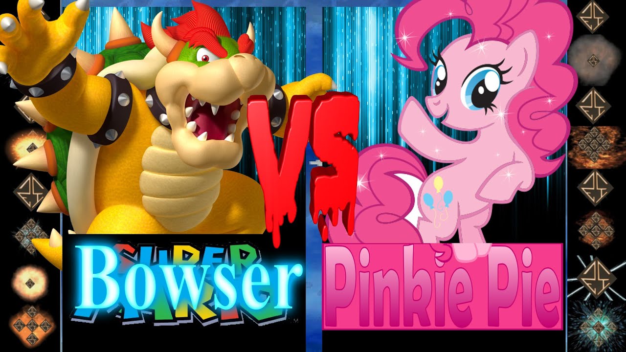 Bowser (Nintendo) vs Pinkie Pie (My Little Pony) - Ultimate Mugen Fight 2016