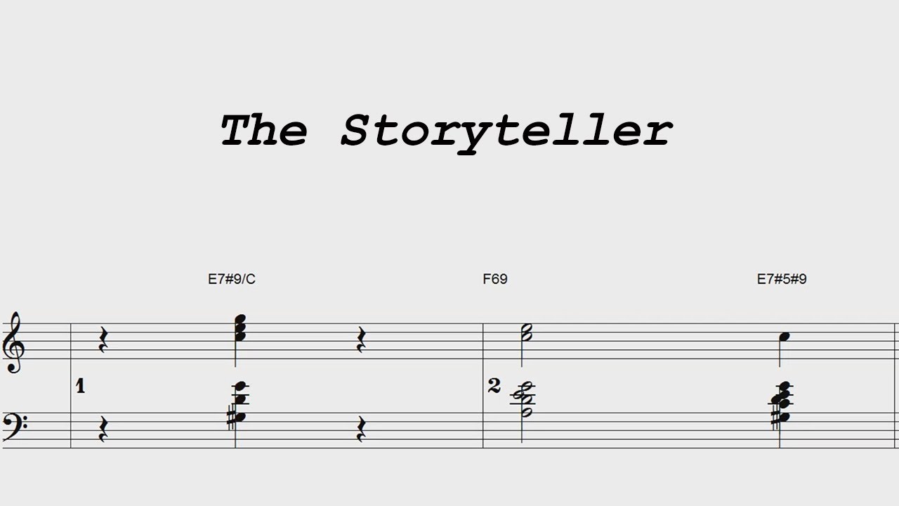The Storyteller - ModJazz - Piano sheet music