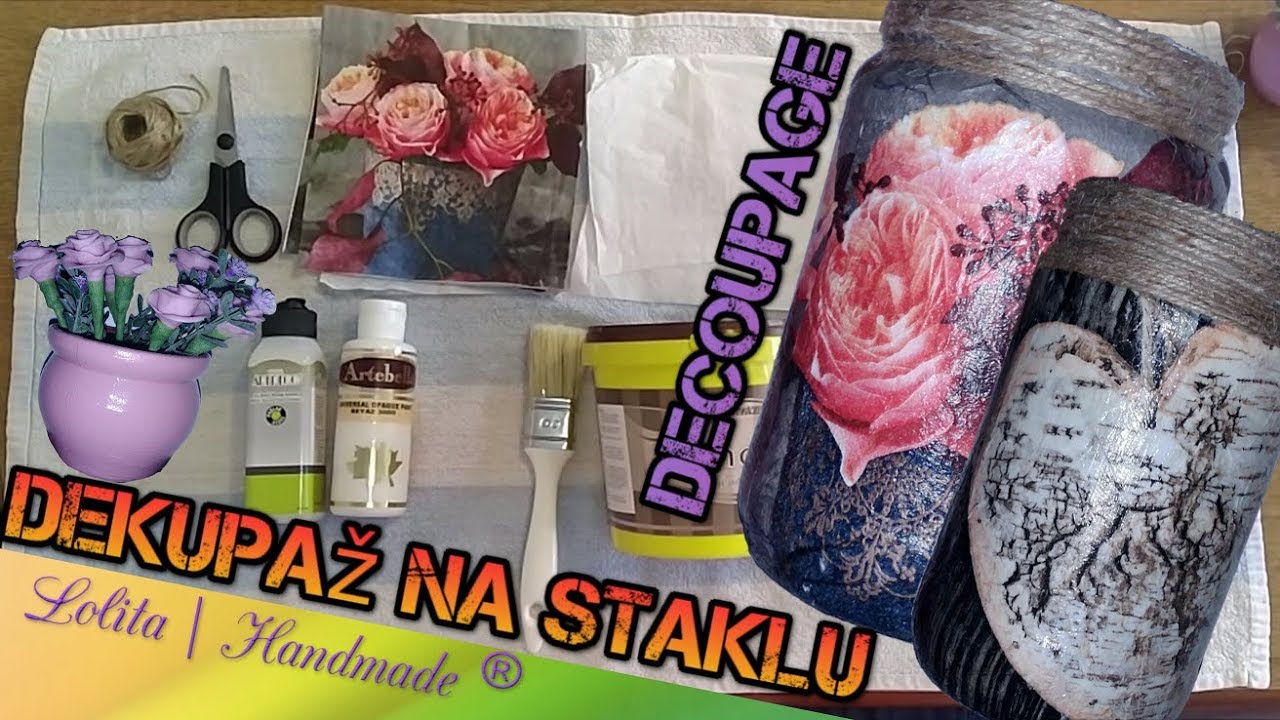 Kako uraditi dekupaz na staklu
